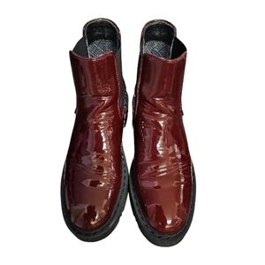 Aquatalia Men's Glossy Red Boots